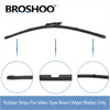 Black rubber strips for Valeo type beam wiper blades only