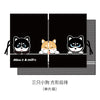 Three small cat-shaped magnetic car window shades with built-in mosquito nets.