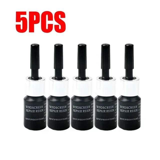 Five pieces of windshield repair resin kits for crack repair