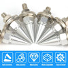 Set of universal M6 license plate screws made from corrosion-resistant aluminum alloy and stainless steel bolts