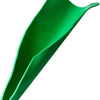 A bright green flexible drain oil guide plate shown from above.