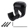 Black universal steering wheel booster knob and mounting bolt.