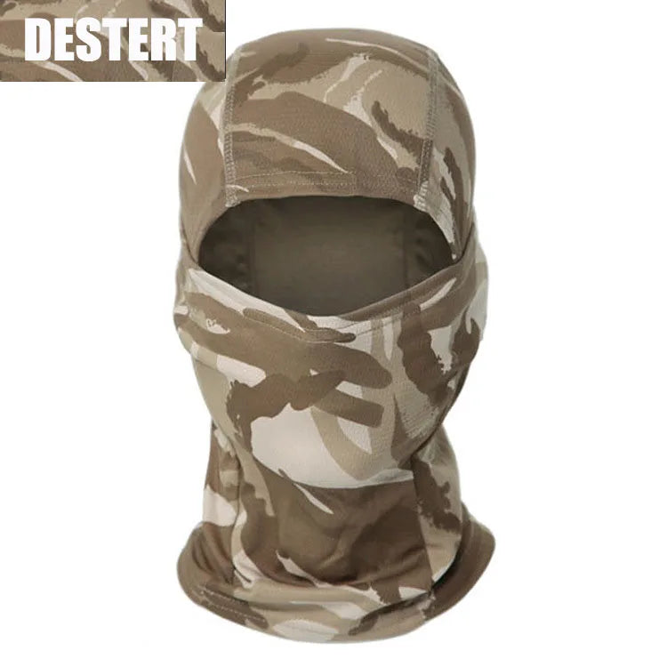 Multicam tactical balaclava full face mask in a camouflage pattern