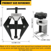 A black heavy-duty tool with a metal jaw and screw mechanism used for wiper arm removal.