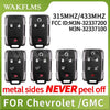 Black universal remote key for Chevrolet and GMC trucks with FCC ID M3N-32337200 and M3N-32337100