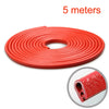 Protecteur anti-rayures en mousse rouge pour les bords de porte de voiture, 5 mètres de long.
