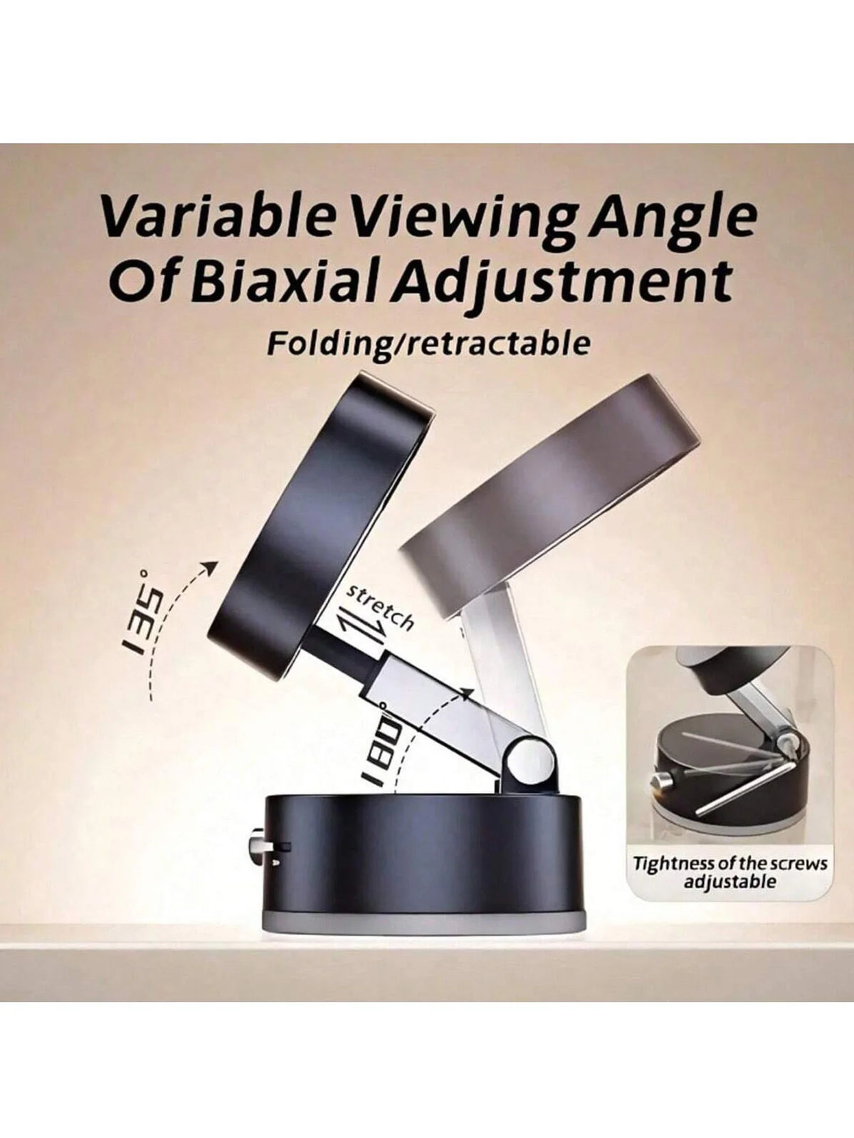 Support pliable/rétractable biaxial pour téléphone, offrant des angles de vue variables.