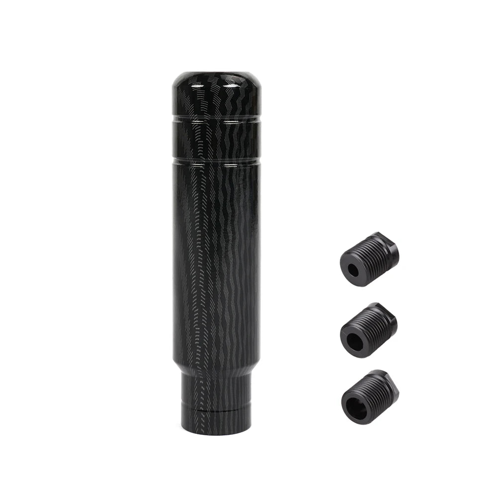 Black JDM style aluminum gear shift knob with universal fit
