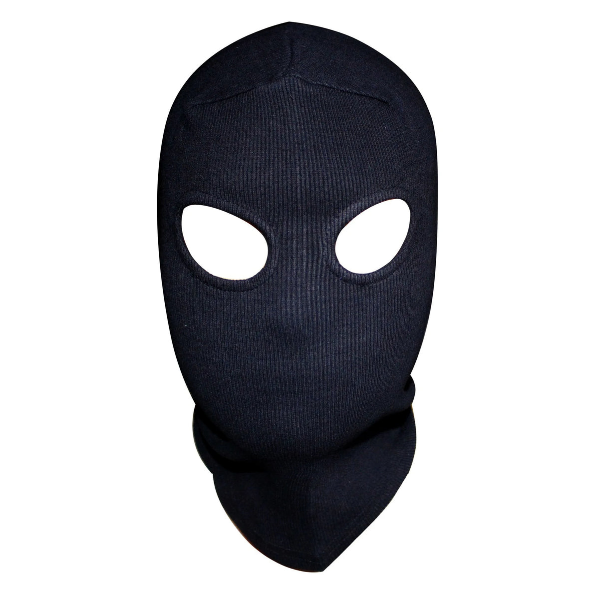 Mascarilla balaclava negra de cara completa con textura acanalada