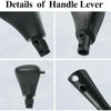 Close-up details of a black replacement gear shifter handle lever for a Honda Accord.