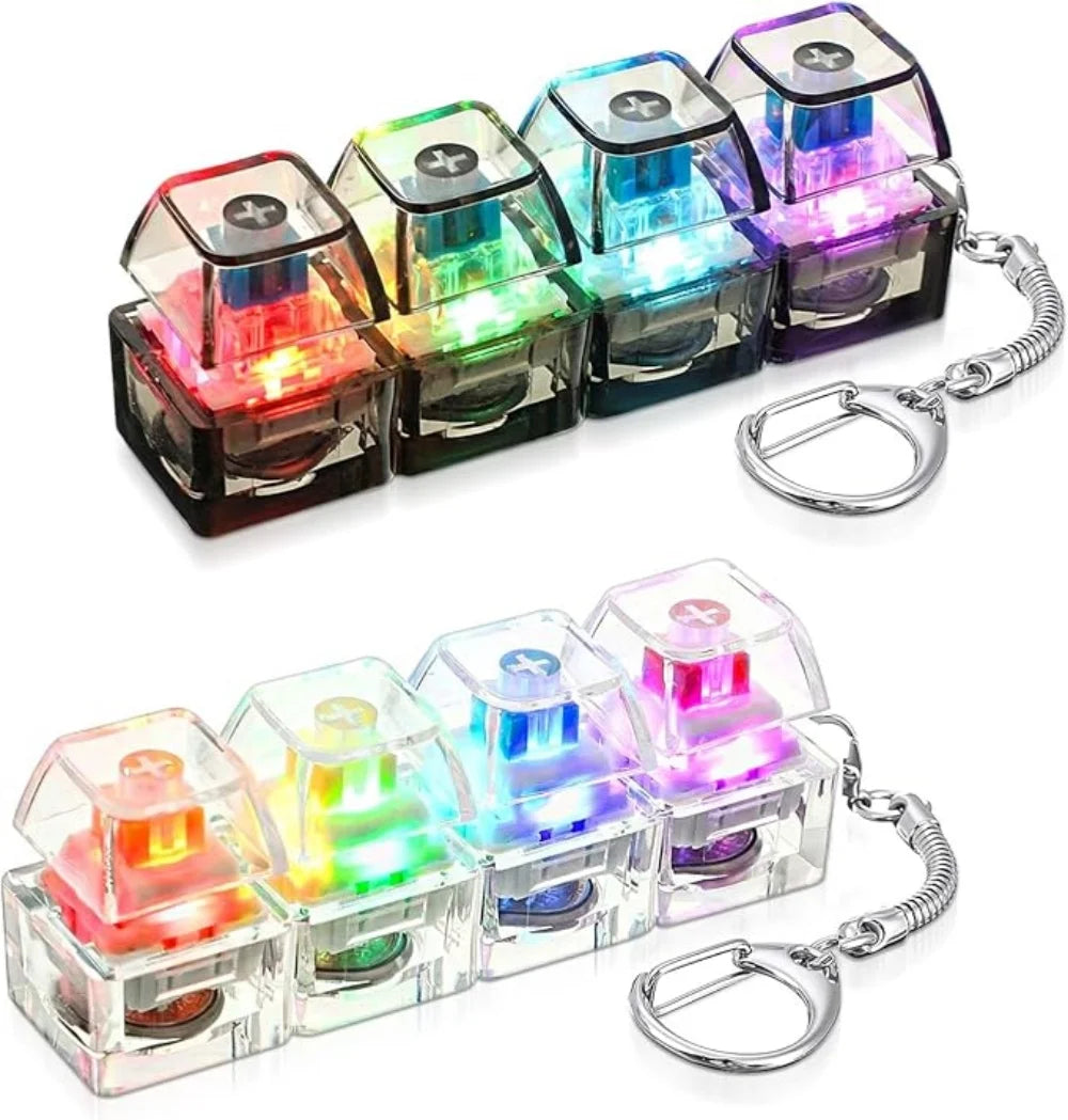 LED Clickable Stress Relief Keychain