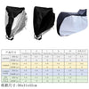 Black and gray heavy duty waterproof bicycle cover shown in various angles