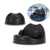 A black 360° rotating anti-slip car dashboard phone mount with a visible digital display and mounting mechanism.