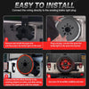 Installation guide showing how to connect a spare tire brake light to a Jeep Wrangler tailgate.