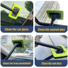 A set of long-handle car window cleaning brushes used for cleaning car glass, sunroof glass, windshields, and roof dust.