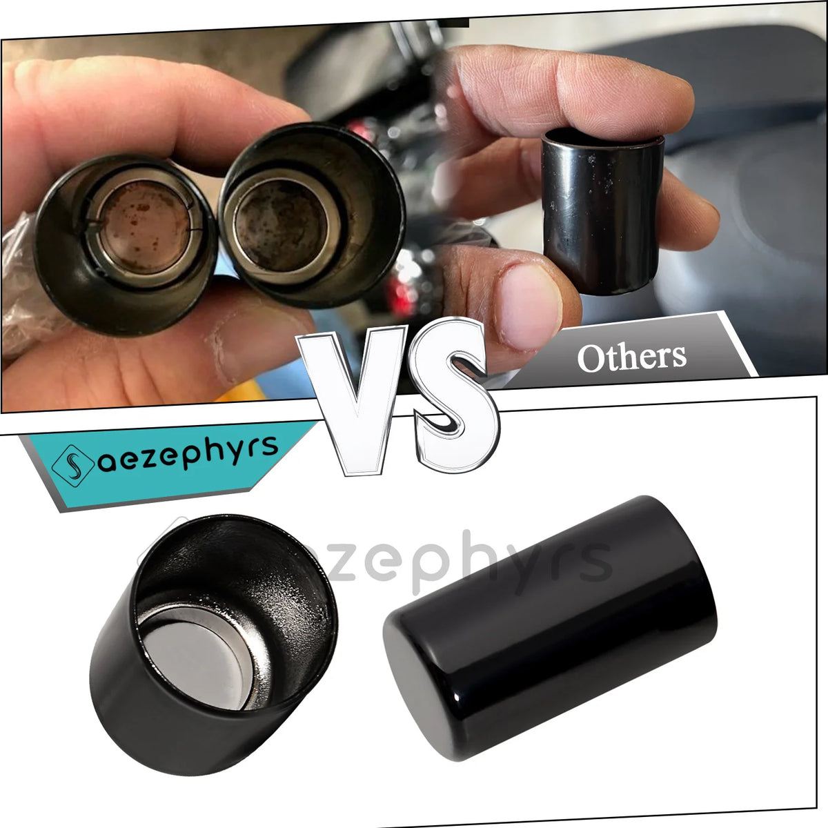 Comparaison d'un kit de couverture de fixation magnétique pour motos Harley Touring contre d'autres options.