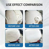 Comparison showing a car or bike surface before and after using a scratch remover kit.