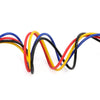 A bundle of multi-stranded copper wire in various colors including red, yellow, blue, and black.