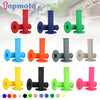 A variety of colorful gel rubber handlebar grips for dirt bikes shown in various colors and angles.