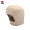 A beige universal car gear shift knob cover with a textured surface.