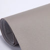Rollo de parches autoadhesivos de cuero PU gris para reparar sofás y bolsos