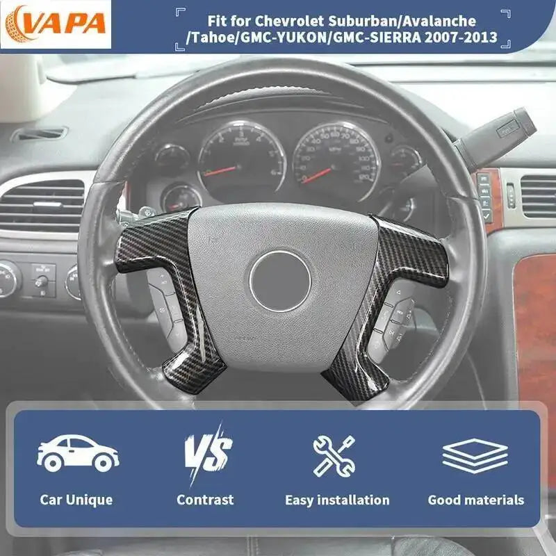 Cache de volant personnalisé pour Chevrolet Suburban/Avalanche/Tahoe/GMC-YUKON/GMC-SIERRA 2007-2013