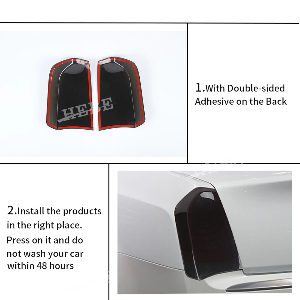 Adorno de luz trasera de ABS autoadhesivo para Chrysler 300 Series