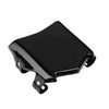 Black universal motorcycle license plate cover designed for electric bikes