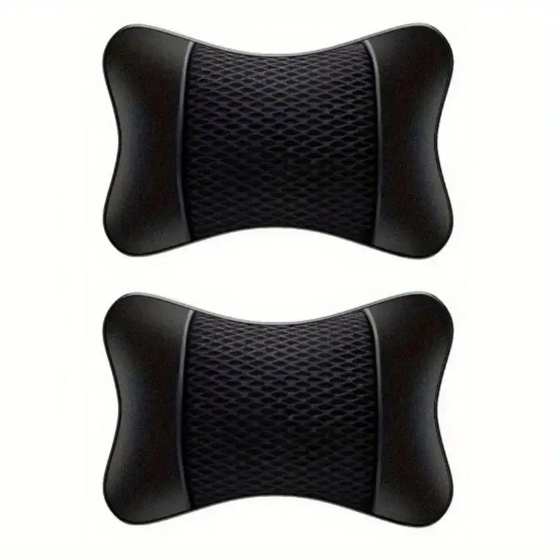 Black universal car headrest neck support cushion for comfort and neck relief
