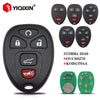 A universal remote car key for Chevrolet, Buick, Cadillac, GMC, shown with multiple versions and a circuit board.