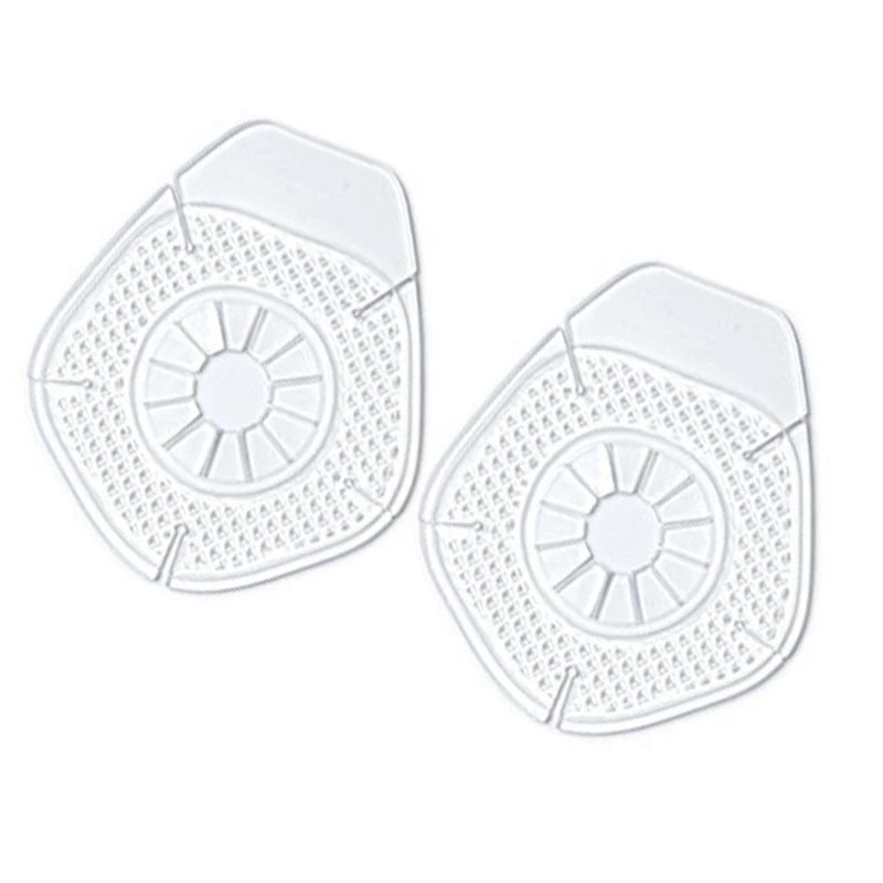 Two clear protective pads for a car wiper arm.