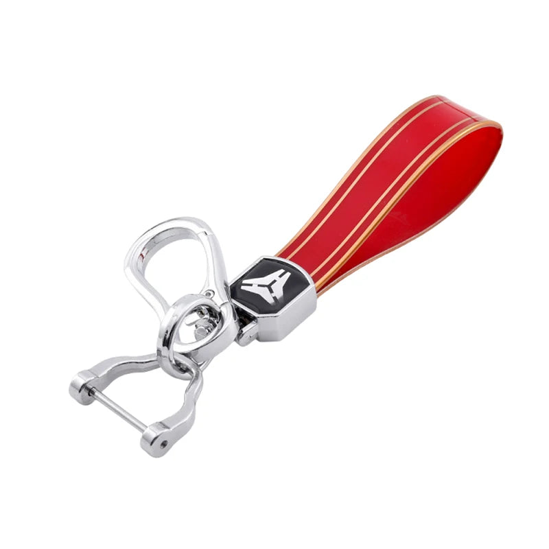 Red and black striped durable TPU key fob case for Chevrolet and GMC vehicles