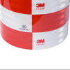 Roll of 3M high-visibility reflective tape in red and white stripes for trucks and vehicles
