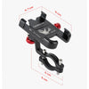 Black Newboler 360° adjustable aluminum phone mount for bicycles with mounting hardware.