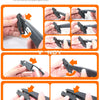 Close-up images showing various universal windshield wiper blades for different vehicles, including a Dodge Durango.