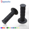 Black durable gel rubber handlebar grips with various color options