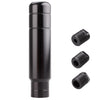 Black aluminum gear shift knob with universal fit