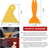 An orange plastic scraper tool used for various purposes like mobile phone repair and cleaning.