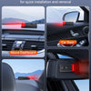 Magnetic design for quick installation and removal of car anti-theft vibration alarms on dashboard, door, window, and mirror.