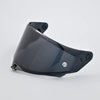 A black replacement anti-UV windproof visor for a KYT TT REVO helmet.