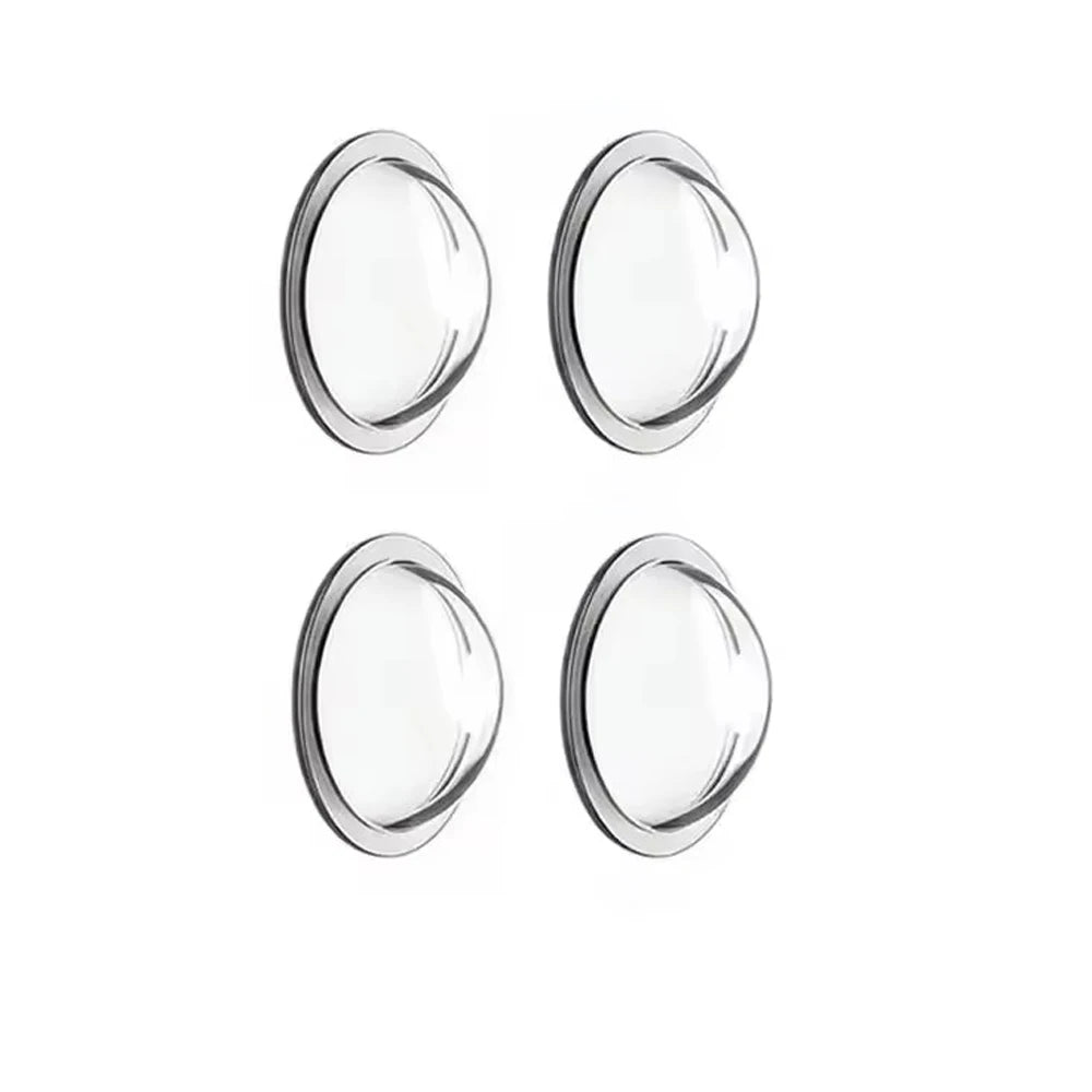 Two clear lens protectors for a 360° panoramic car camera.