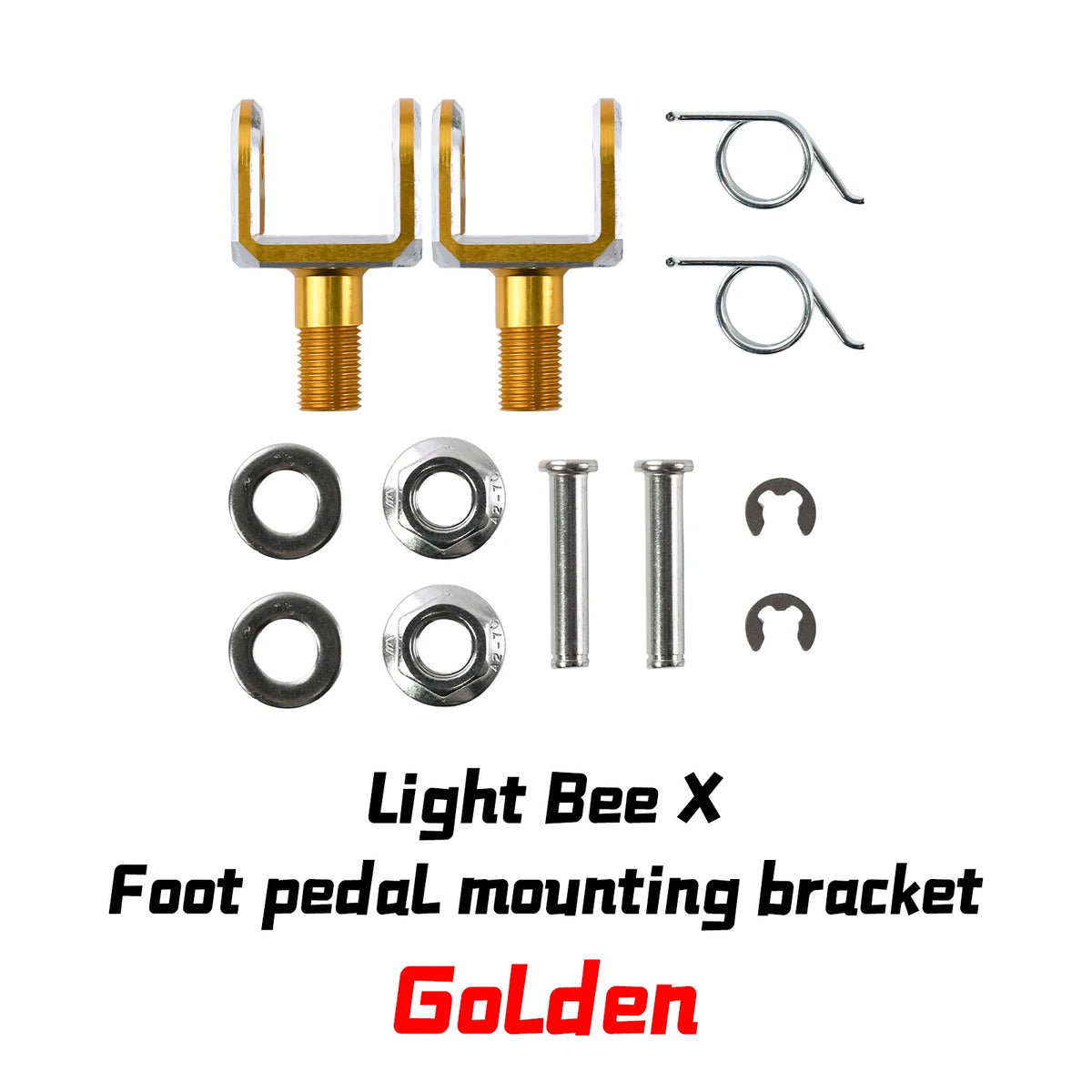 Set zum Montieren des Fußpedalhalters für die Golden light Biene für individuelle Lichtinstallationen