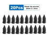 A set of 20 rubber tire repair plugs for various vehicles, shown in black.