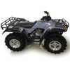 Black seat cover for a Honda Fourtrax 300 ATV, shown in a side view.