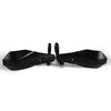 Black universal motorcycle handguard and brush protector with mounting posts