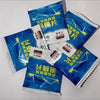 Pack of effervescent car windshield cleaner tablets in blue and white packaging