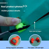 A hand uses a precision film cutting guide to demonstrate neat cut edges and strong magnetic adsorption for vinyl wrap.
