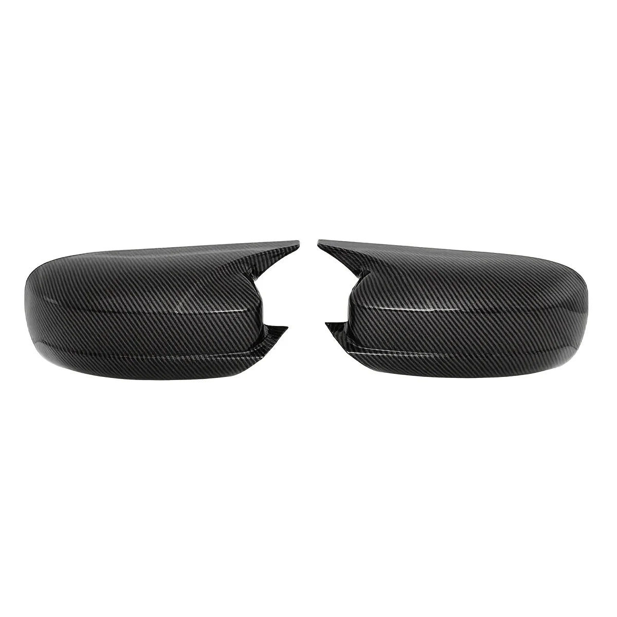 Glossy black rearview mirror wing trim for Dodge and Chrysler vehicles