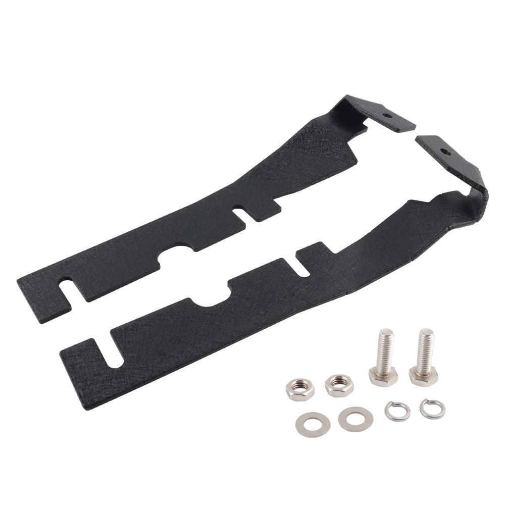 Support pour phare LED auxiliaire noir avec quatre trous de montage et vis