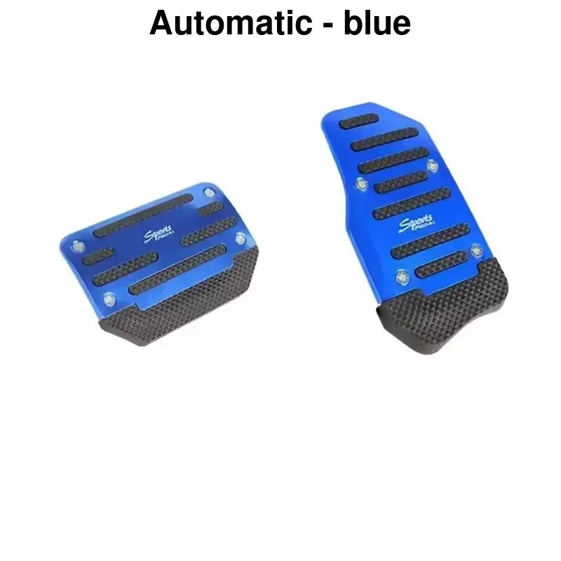 Automatic blue car pedal covers for universal aluminum car pedals